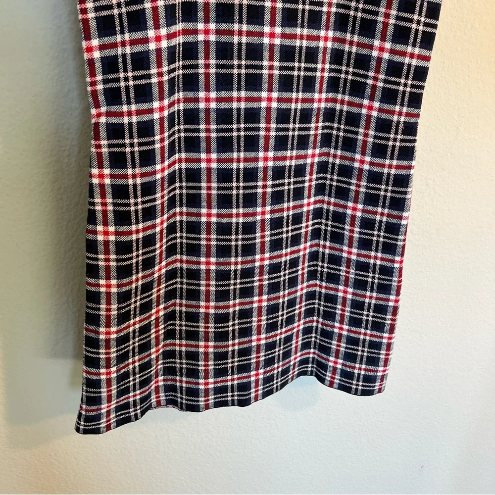 Opening Ceremony spell out logo plaid bodycon mini dress small preppy - Picture 13 of 14